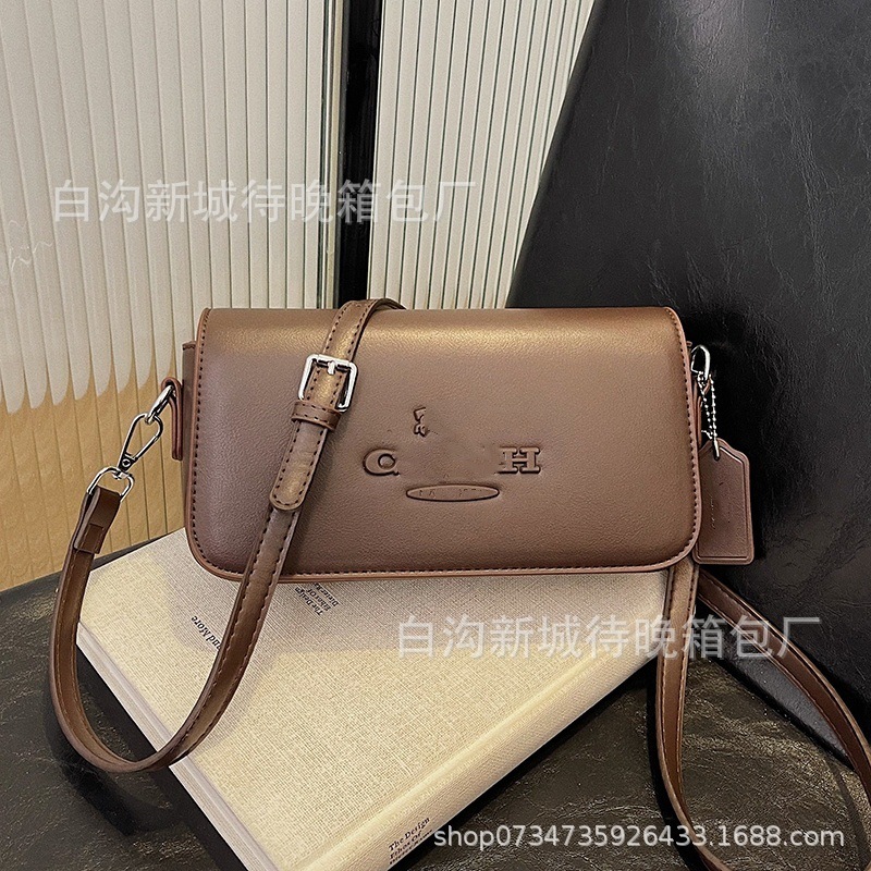 跨境新款外贸小方包纯色简约单肩斜挎通勤女包包bags时尚潮流bags|undefined