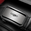 610 brushed gun color buckle black belt [exquisite gift box packaging]