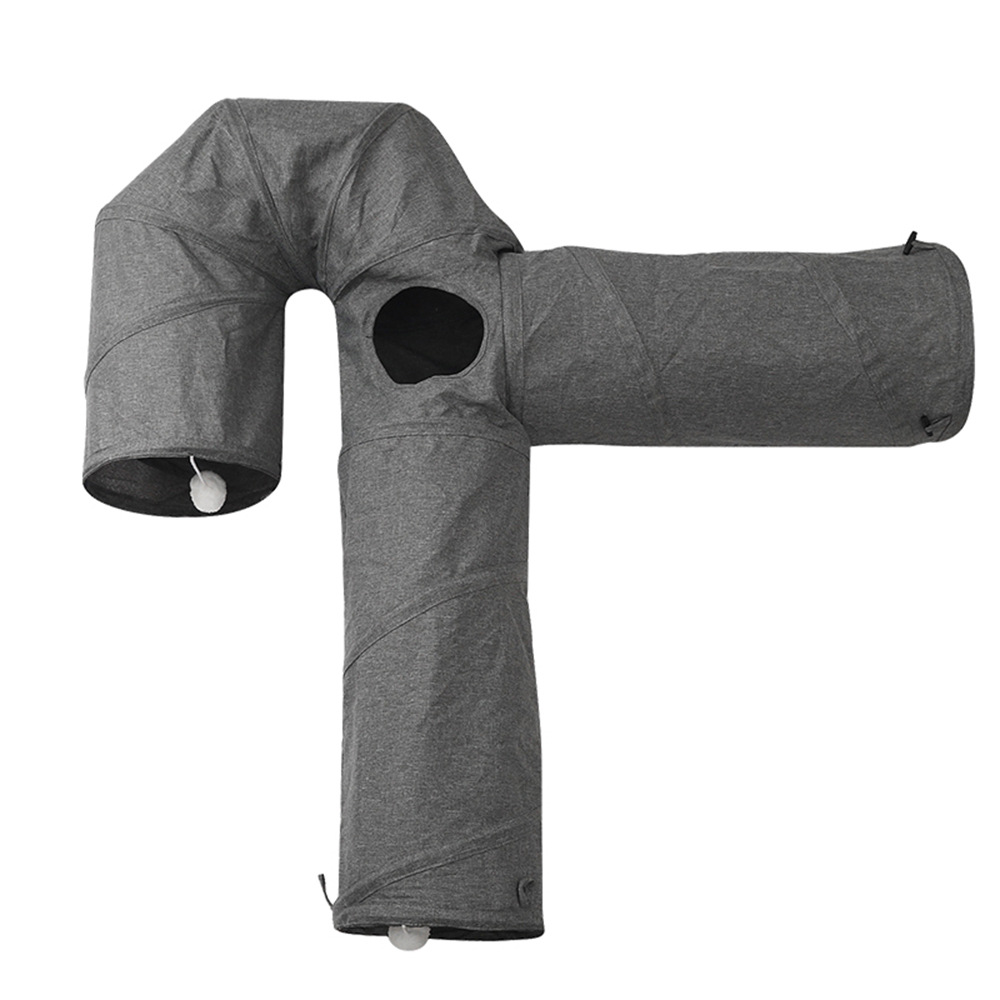 Suministros para mascotas Amazon nuevo de cuatro agujeros de tres vías de gato túnel resistente a los arañazos canal de juguete Túnel de gato