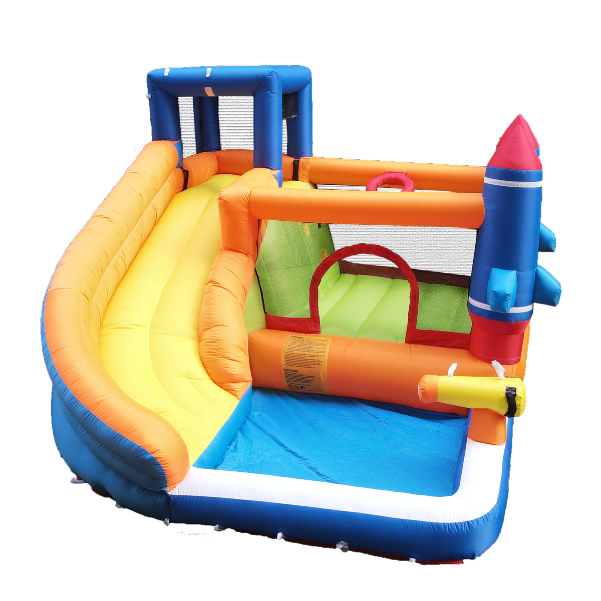 Cohetes al aire libre piscina tobogan inflables infantiles castillo juguetes de interior trampolín escalada casera trampolín al por mayor castillo travieso