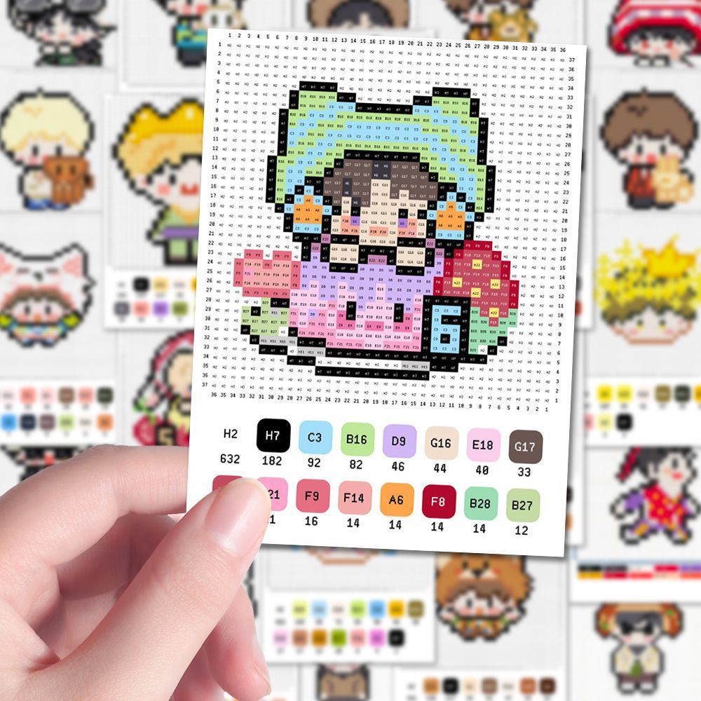 128 diez cuentas de mano Qitian dibujos de frijol dopamina dibujos de dibujos animados pegatinas juveniles DiDi cuaderno impermeable