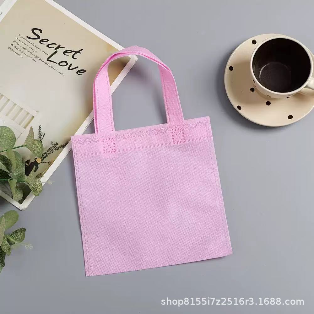 Comercio exterior transfronterizo explosión dulces no tejidos bolsas de mano de color sólido se pueden personalizar LOGO se puede enviar