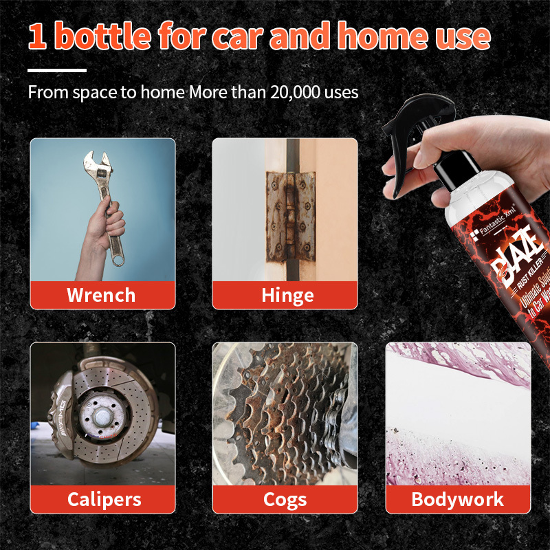 Eliminador de polvo de hierro, removedor de óxido, metal de acero inoxidable, limpieza rápida y lubricación, automóvil potente, eliminación de óxido, todo el Reino Unido transfronterizo
