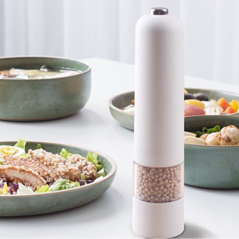 Colorido molinillo de pimienta eléctrica pimienta negra pimienta molinillo de pimienta condimento tarro Molinillo Eléctrico