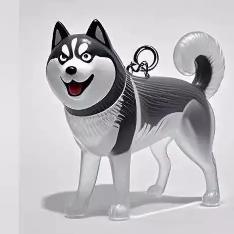かわいい子犬透明毛収納ペンダント動物毛カプセルペンダント装飾記念ダストボックス収集おもちゃ|undefined