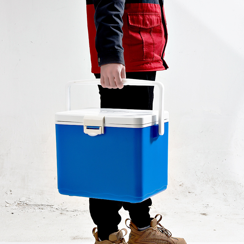 Incubadora de campamento al aire libre refrigeradora congelación de alimentos transporte de hielo cubos de hielo bebidas de pesca fresca cabina 15L