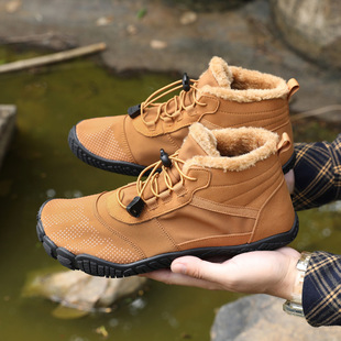 2023 new outdoor riding fitness sports mountaineering cotton shoes indoor running yoga lightweight trendy boots thickened shoes