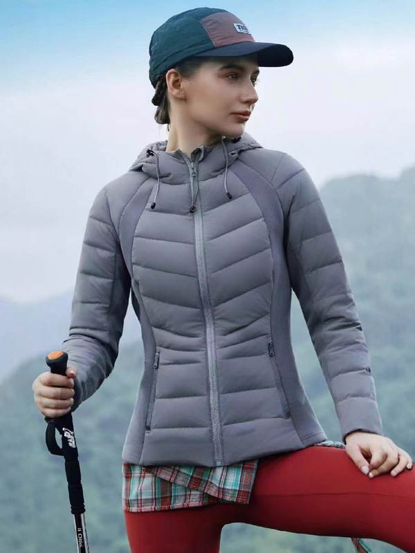 lulu同款连帽羽绒服女秋冬保暖锁温外套高品质时尚羽绒服户外修身|undefined