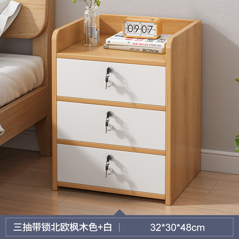 Mesita de noche rack de almacenamiento simple moderno pequeño ultra estrecho simple mesita de noche mini gabinete de almacenamiento para sala de alquiler