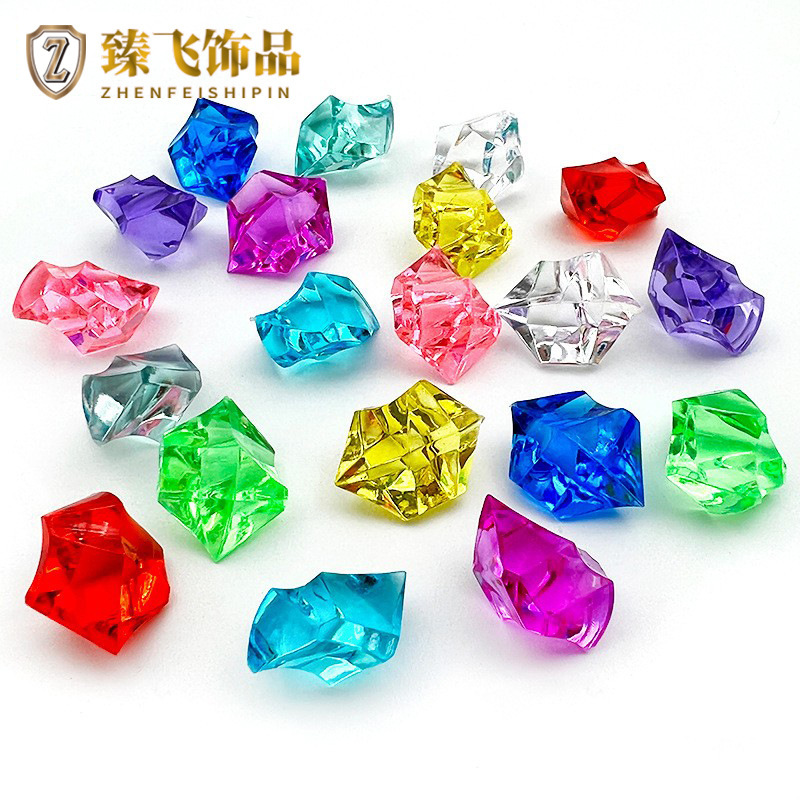 500g Ice Cubes, Acrylic Crystal Stones, Gravel, Archaeological Excavation Gemstones, Fish Tank Decoration, Crushed Ice Stones for Landscaping