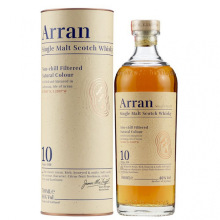 Arran艾伦10年麦克宝仕原桶精选博帝佳单一麦芽苏格兰威士忌700ml