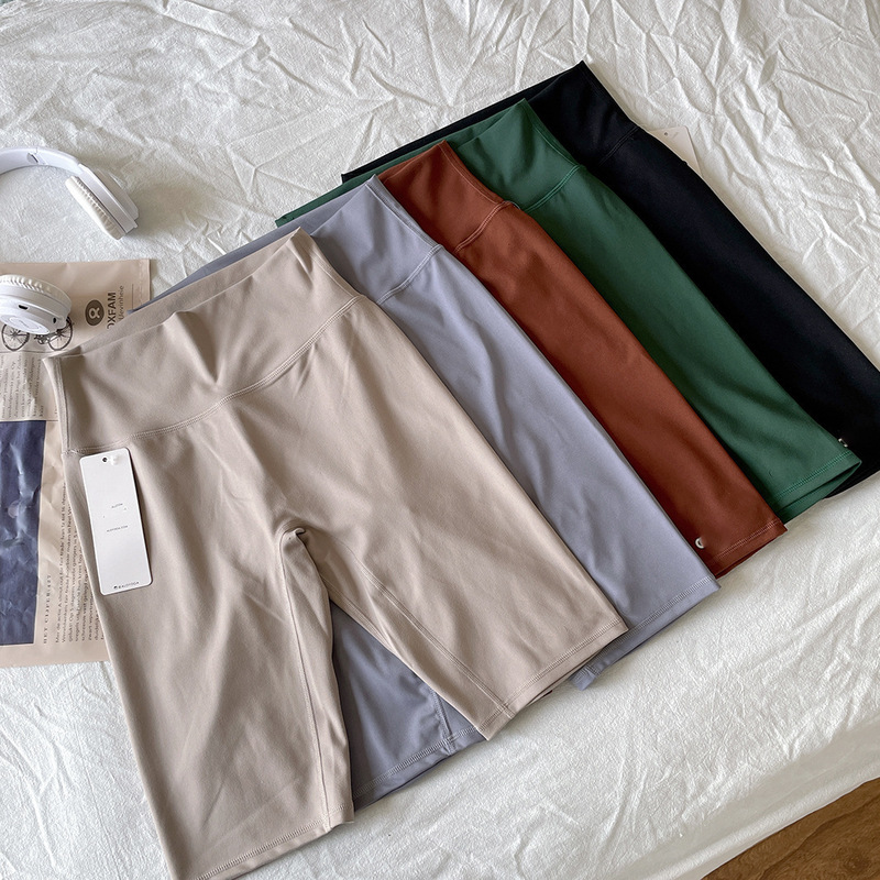 Special Offer: Women's High-Waisted Brushed Fabric Running, Fitness, Training, Yoga Shorts, Five-Point Cycling Hot Pants for Outdoor Wear