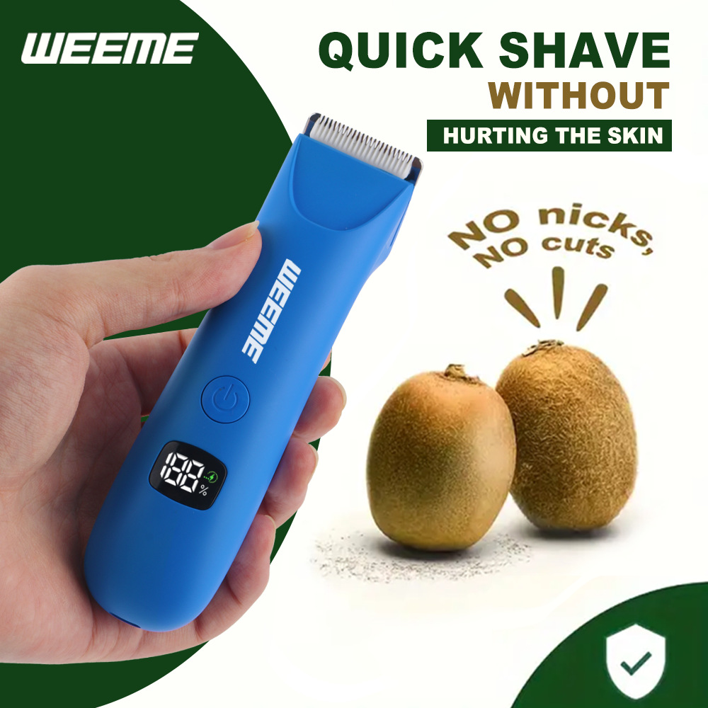 WEEME afeitador eléctrico transfronterizo hombre LCD digital pierna cabello bajo la axila afeitar cortadora privada aparato depilación de todo el cuerpo image 4