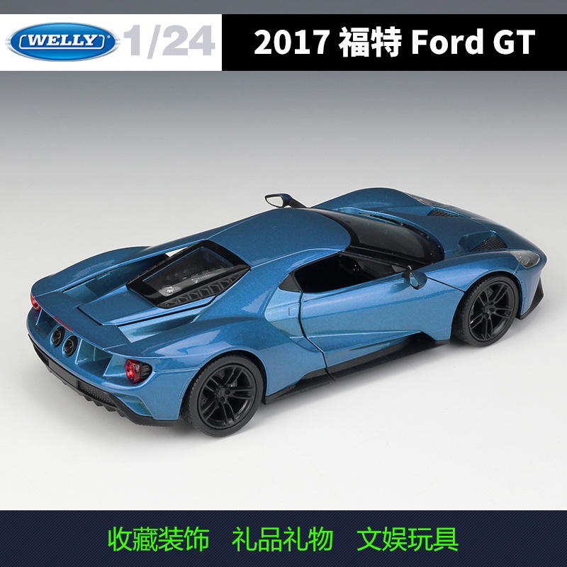 WELLY Willy original 1:24 Ford 2017 Ford GT coche deportivo de simulación de aleación modelo de coche adornos
