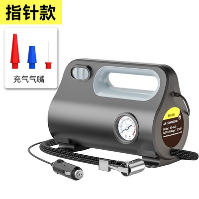 Car air pump car portable wireless air pump electric car tire pump cross-border exclusive (Hava nasosu) - pointer-black-with-line