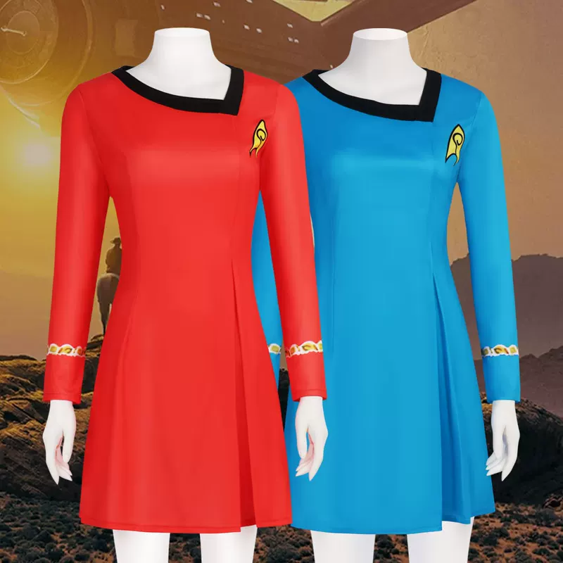 Звездный путь сериал COS Server Startrek оригинальная серия героиня униформа COSPLAY платье