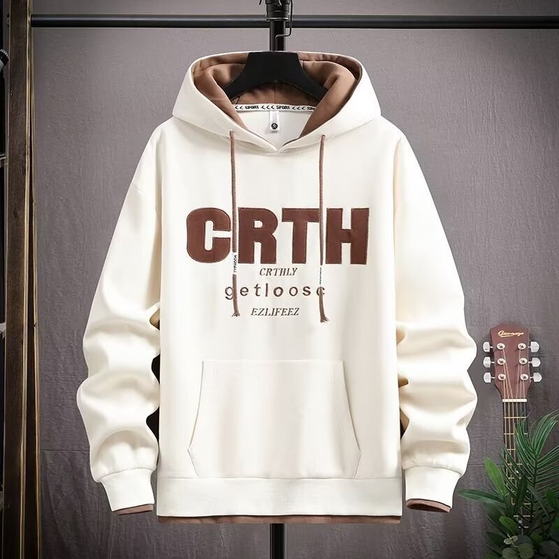 Youth Spring and Autumn Thin Hooded Sweatshirt Boys Junior High School Men's Sweatshirt Handsome Fashionable Casual Sports Jacket