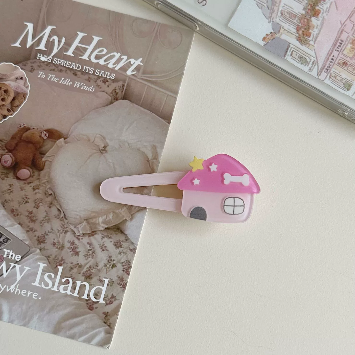 Cartoon hairgrip, cute hairpins, summer bangs, hair accessory