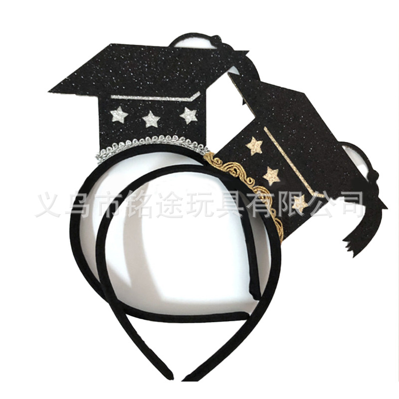 Amazon nueva temporada de graduación accesorios para el cabello europeo y americano Comercio exterior mini tapa diadema cabeza hebilla fiesta de graduación