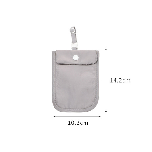 Nylon underwear coin card holder new convenient ultra-thin close-fitting hidden travel women's underwear bag wholesale