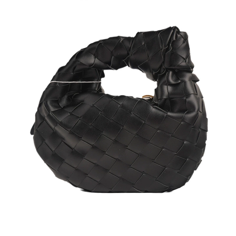 Handmade Woven Cloud Armpit Bag, Mini 17×5×18 cm, Pillow Style, Multi-Color