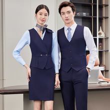 职业套装男女同款春秋新款酒店前台经理空姐餐饮收银服务员工作服
