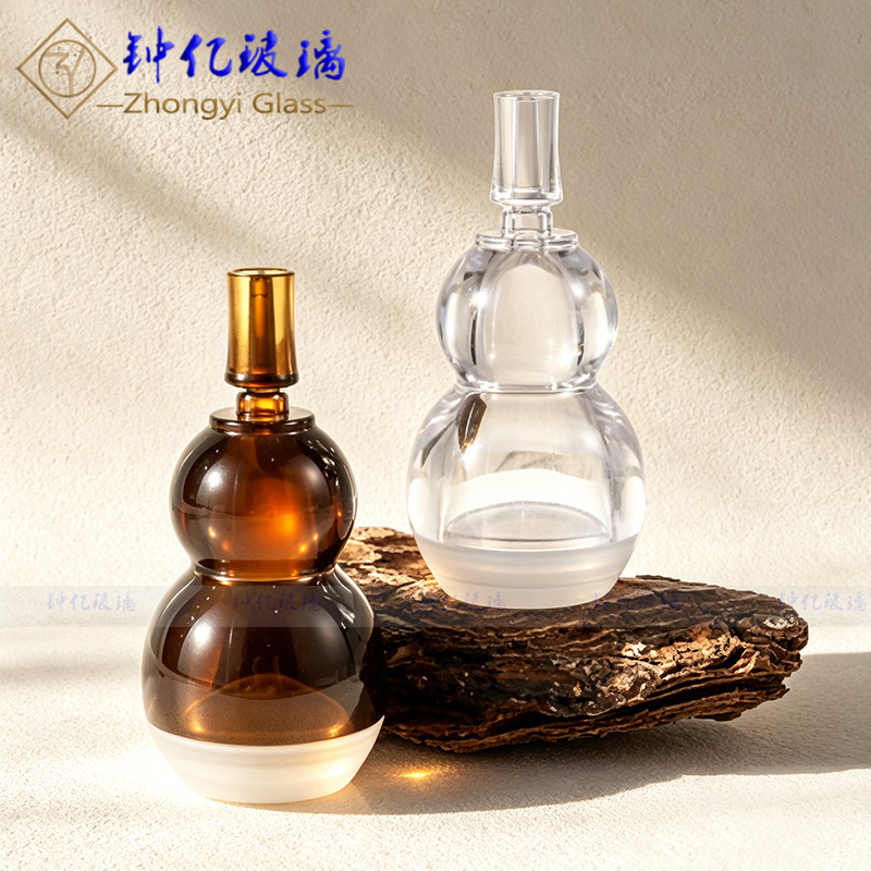 10ml茶色透明双葫芦瓶乳液瓶护肤品瓶塑料瓶次抛精华液原液保鲜瓶