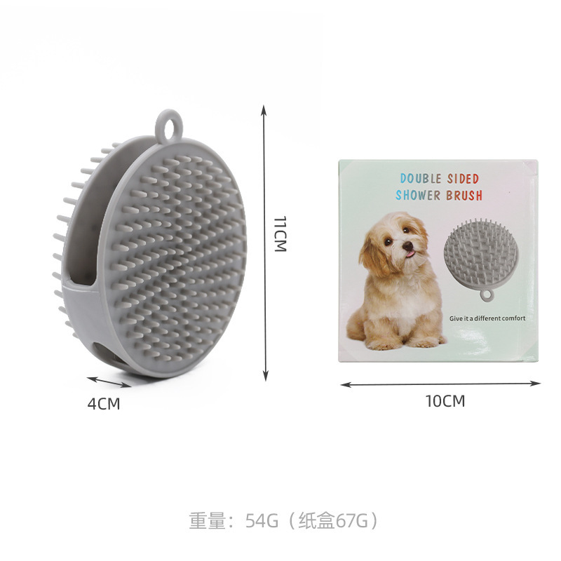 Guantes de baño para perros, cepillo de masaje, guantes de dedo, cepillo para gatos, productos de limpieza suave, cepillo para mascotas de doble cara
