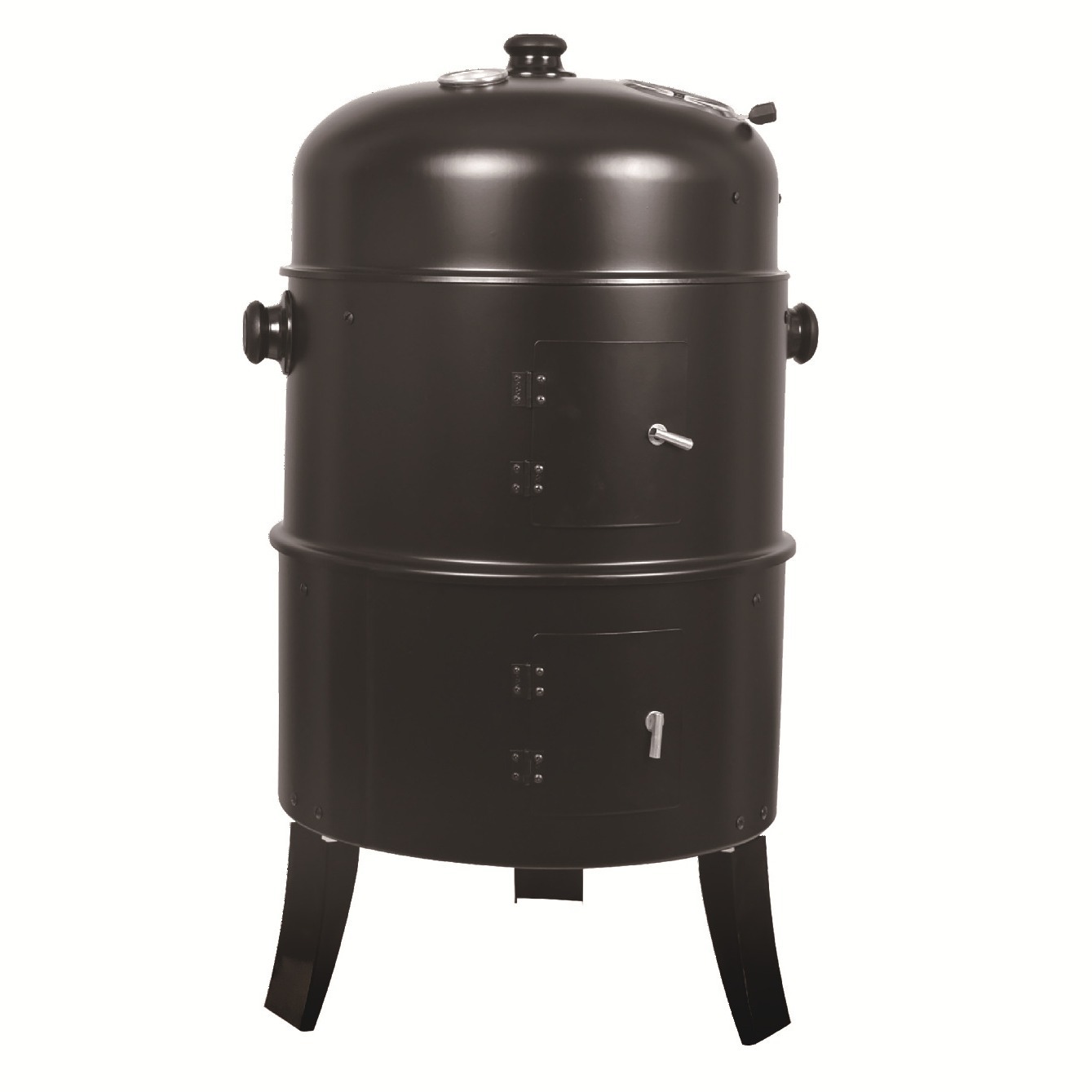 Fábrica de producción de 16 pulgadas horno de humo horno de barbacoa Fumar barbacoa de tres capas horno de humo Parrilla de barbacoa al aire libre