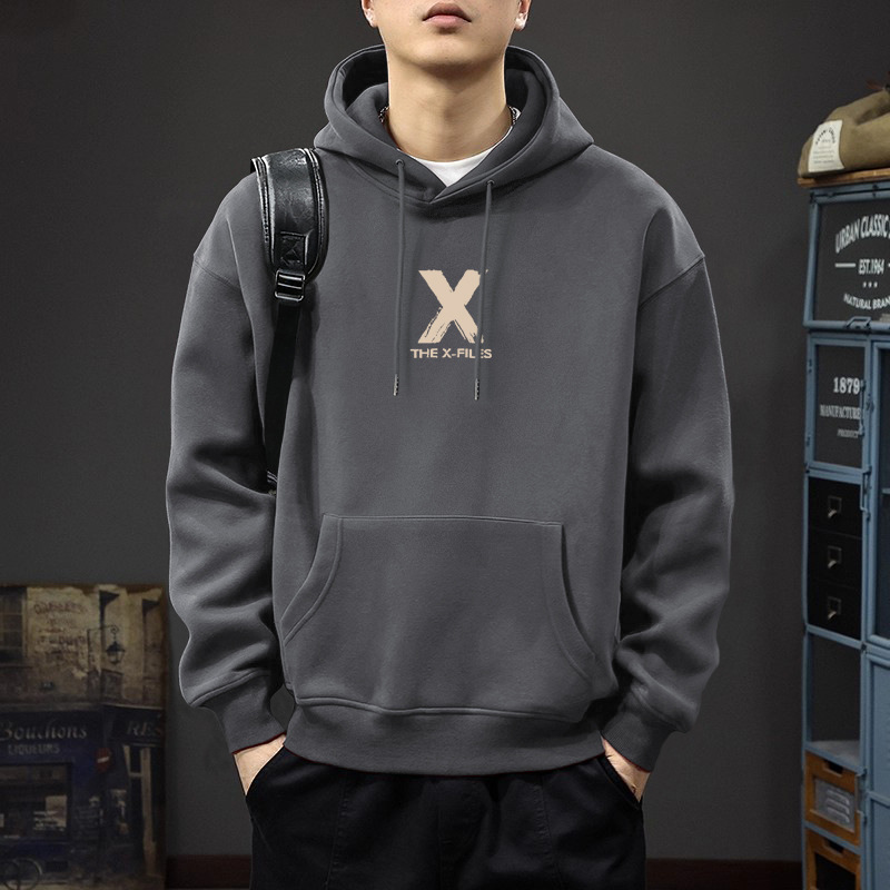 Otoño nuevo suelto pesado sudadera con capuzas letras masculinas y femeninas estilo de moda americana estilo de Hong Kong pareja camisa de manga larga