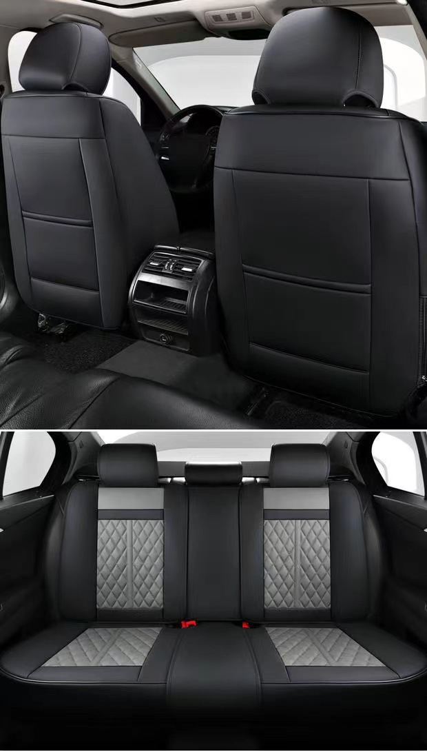 Car Seat Cushion Nappa Leather, Universal 5-Seat