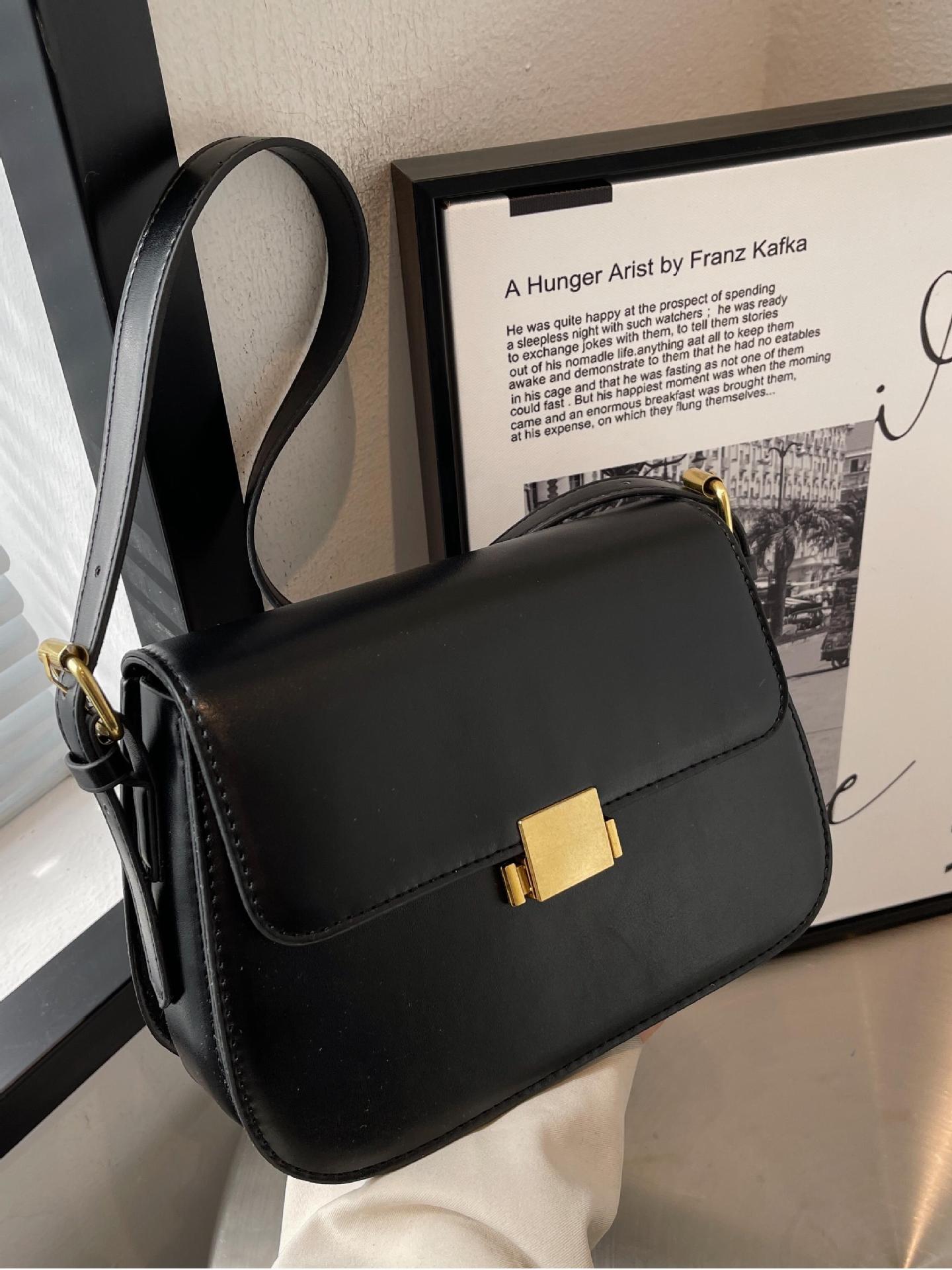 Bolso cuadrado pequeño estilo caliente de comercio exterior para mujer 2025 nuevo bolso de axila de un solo hombro simple y versátil bolso de mensajero bolso de ocio retro