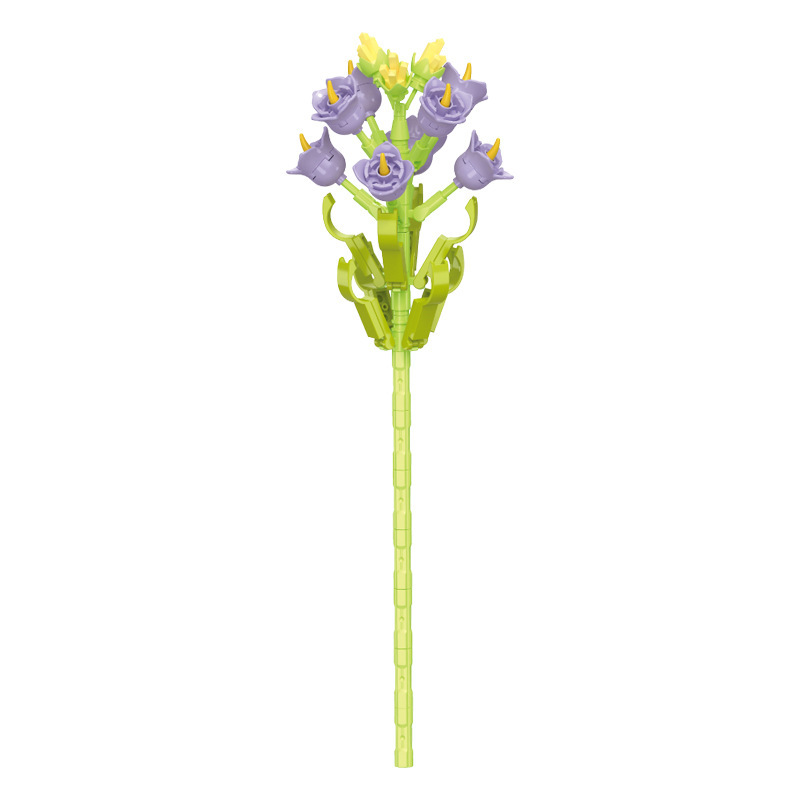 钻马积木花永生花束抱抱桶仿真花小颗粒积木DIY玩具七夕女生礼物|undefined
