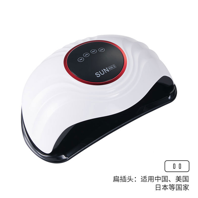 Lámpara de Uñas Transfronteriza al por Mayor, Lámpara de Fototerapia de Alta Potencia de 288W para Secado Rápido de Esmalte de Uñas en Gel, Lámpara UV Inteligente para Curado de Uñas