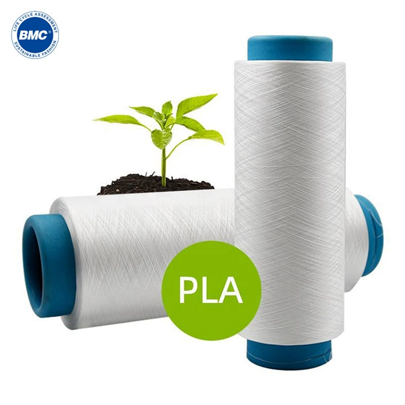 PLA/DTY PLA/FDY полилактическая кислота нить PLA/DTY30D/24F производство хлопьев кукурузного волокна оптовая точка