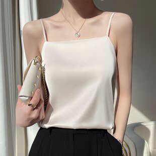 Cross-border 2025 summer new large-size women's top bottoming women's suspender vest women's outside and inside summer hot girls