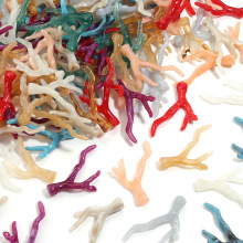 亚克力大树叉树枝珊瑚形国风耳环项链服饰配件晕染云彩珊瑚枝