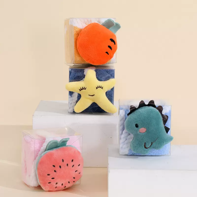 擦手巾伴手礼毛巾小熊毛巾可挂式吸水儿童洗手巾小宝宝厨房擦手布