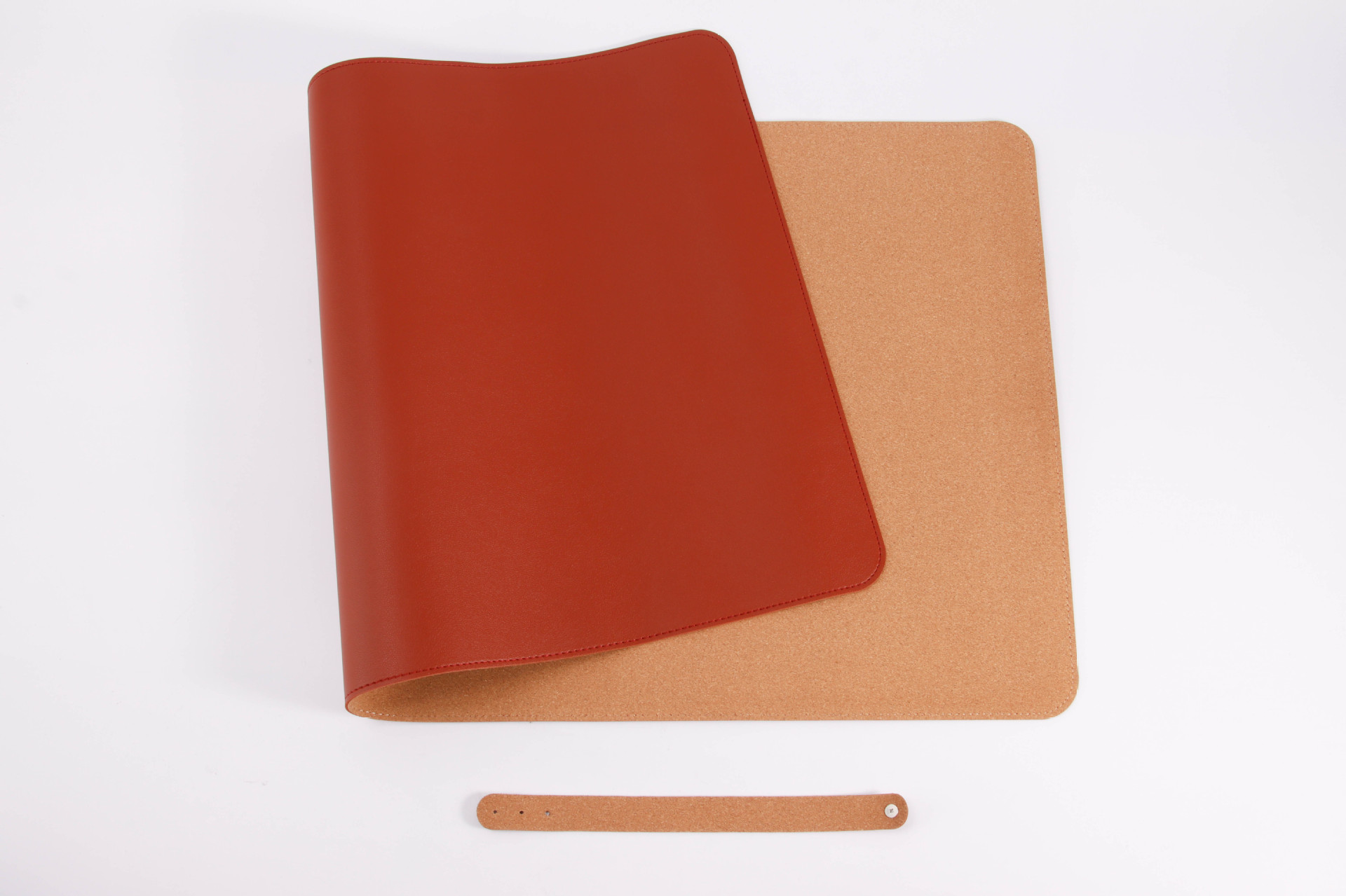 Alfombrilla de ratón de cuero de corcho, teclado de computadora portátil, escritorio de escritorio de oficina de color sólido de gran tamaño, patrón de impresión LOGO