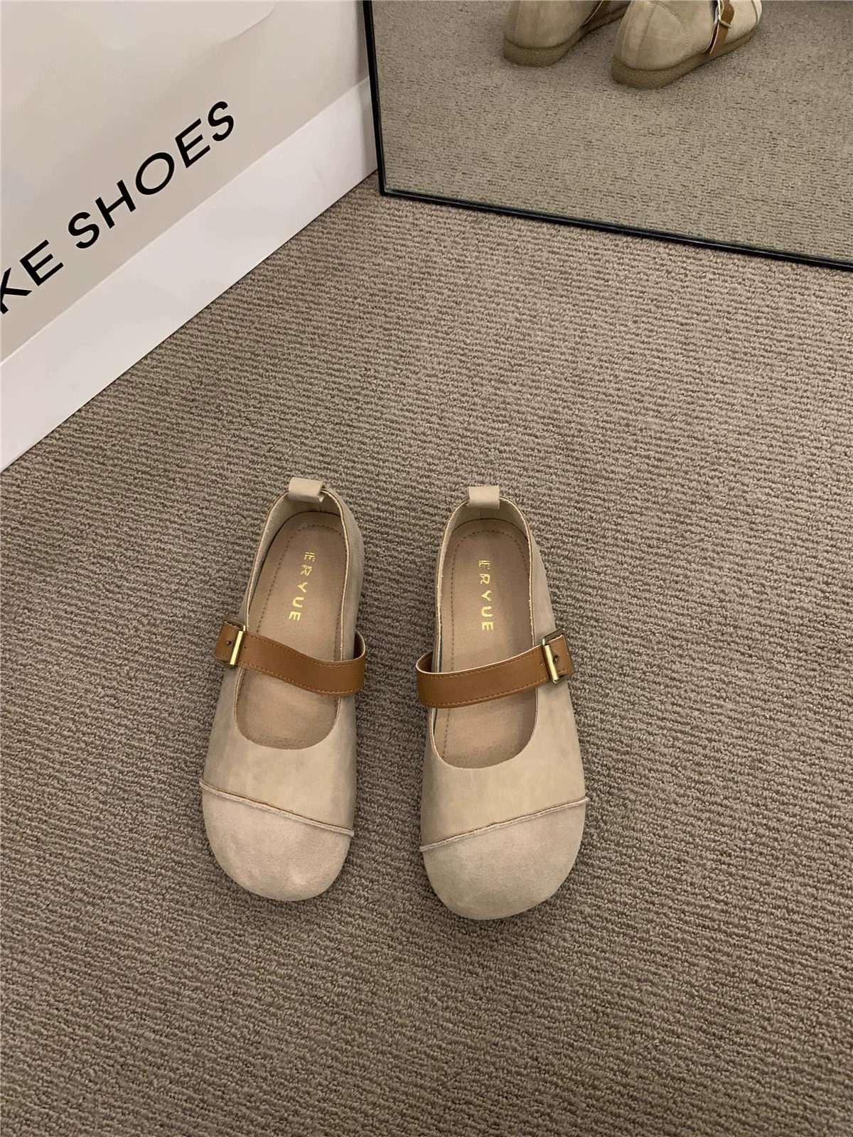 Женские туфли Birkenstock 2025 года, новые весенние туфли на плоской подошве, женские туфли Mary Zhen, уродливые милые туфли в стиле «бабушки».