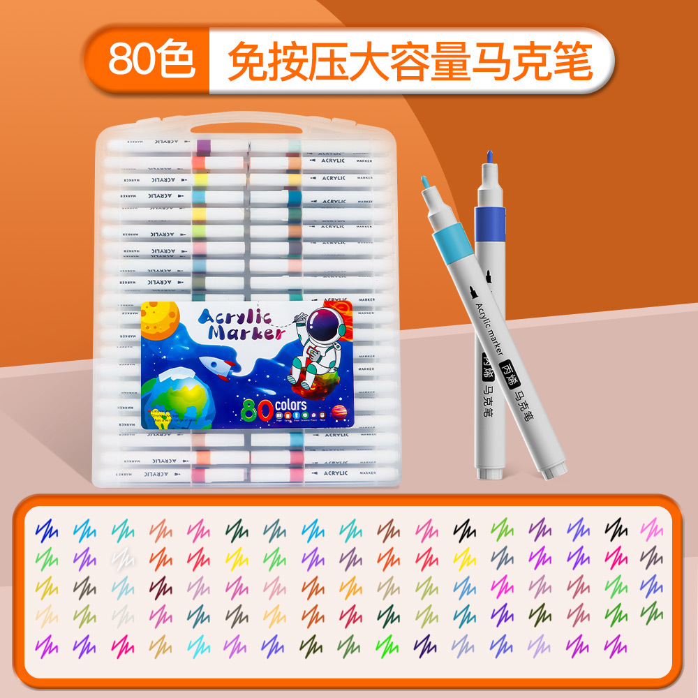 Pequeño libro rojo venta caliente de pintura de gran capacidad lápiz de pintura de graffiti lápiz de acrílico lápiz de pintura