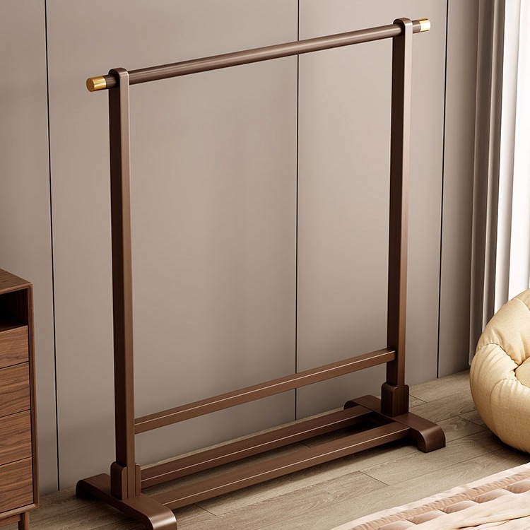 Clothes Rack Floor-Standing Bedroom Simple Indoor Clothes Hanging Rod Household Coat Rack Simple Modern Solid Wood Clothes Hanging Rack