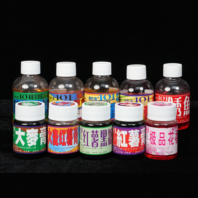 Taiwan 101 small medicine fruit lure barley sweet potato paste liquid crucian carp special wild fishing high concentration flavor Taiwan 101 small medicine fruit lure barley sweet potato paste liquid crucian carp special wild fishing high concentration flavor