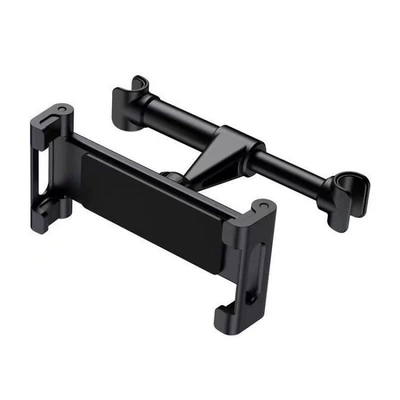 Car Rear Seat Bracket, Retractable and Foldable Car Mount, Universal Holder for Mobile Phones and Tablets, Car Headrest Support Bracket (Car phone holder) - first-generation-black-aluminum-alloy-crossbar-universal-for-mobile-phones-and-tablets