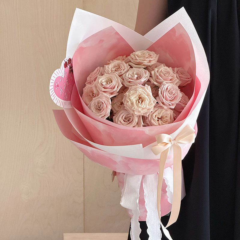 朝颜花束包花纸加厚防水鲜花包装纸玫瑰花艺手工diy材料花店资材