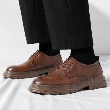 工厂直销秋季新款男士德比皮鞋商务休闲正装新郎婚鞋发型师工作鞋