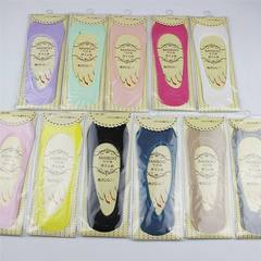 【帶包裝】襪子女純色防滑不掉跟竹纖維隱形襪子女士船襪短襪