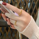 Монеты из нержавеющей стали с буквами, кольцо для влюбленных, на удачу, на указательный палец