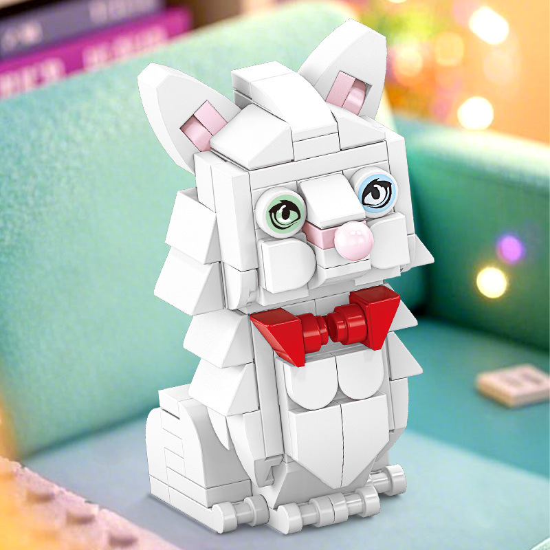 Bloques de construcción para niños Lego puzzle ensamblaje animal gato juguete mini granular regalo para niños image 2