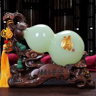 Glass Jade Gourd Ornaments Home Decorations Living Room Tv Cabinet Entrance Hall Fulu Opening Gifts Housewarming Wholesale